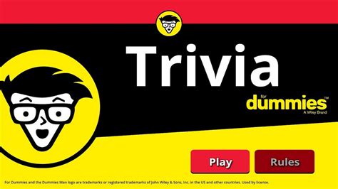 Trivia For Dummies™ for Nintendo Switch